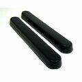 Dr. Kroll&Aposs Black 15 x 2 x 4 in. Urethane Full Length Armrests for Wheelchair - Set of 2 DR3651383